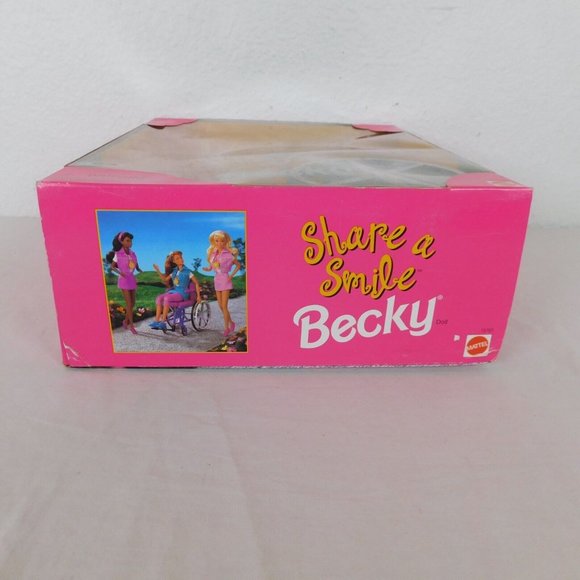 Share A Smile Becky #15761 Special Edition Wheel Chair Mattel Barbie Doll 1996 - Picture 7 of 7